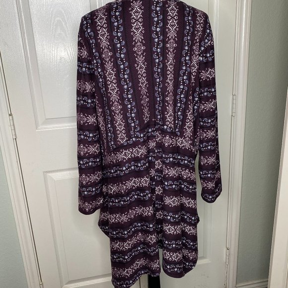 CalStyle Vintage Boho Style Long Sleeve Tunic Print Womens Size XL Cottage Y2K - Picture 3 of 8